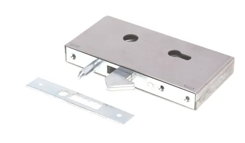 Set Hakenschloss 72/60 mit Schlosskasten Führungsdorn Schiebetürschloss