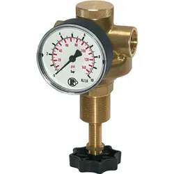 Druckregler für Wasser mit Manometer, G 1/2