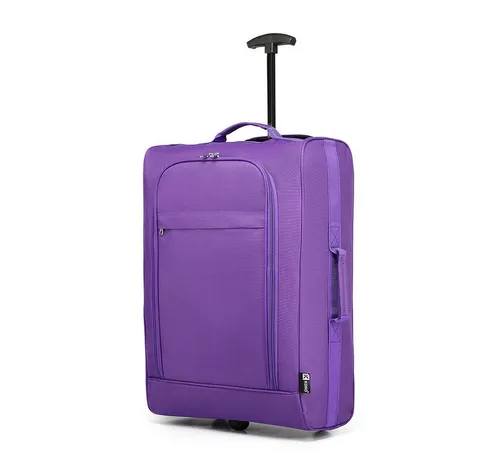 KONO Kofferrucksack - Leichtgewicht Kabinentrolley in Violett - Koffer, ideal für Handgepäck mit kompakten Maßen von 53 x 36 x 18 cm und besonders leicht für müheloses Reisen.