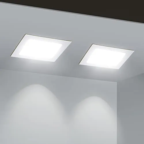 Aigostar LED Einbaustrahler, 12W Äquivalent zu 94W, 6500K Cool White Licht, Weiß, LED Einbauleuchten, LED-Bullauge, Ф140-150mm, Packung mit 2