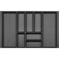 SO-TECH® Besteckeinsatz Orga-Box 2 - Zubehör für Möbel, passgenauer 709 mm Besteckeinsatz in stilvollem Anthrazit für eine optimale Organisation in Ihrer Küche.