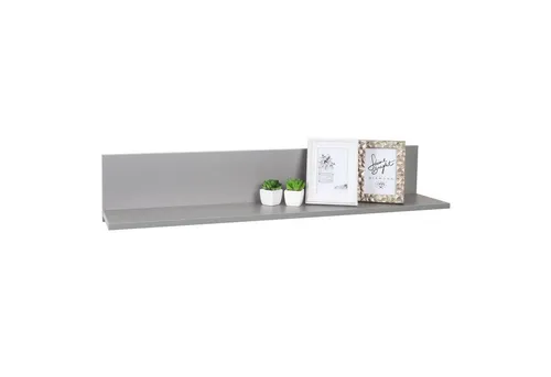 RICOO Wandregal 98 x 19 x 19 Grau – Schweberegale für jeden Raum - Modernes schwebendes Bücherregal aus Holzspanplatte, ideal für Wohnzimmer, Küche oder Büro. Bietet viel Platz für Deko, Bücher und mehr – eine stilvolle Lösung für Ihre Wand!