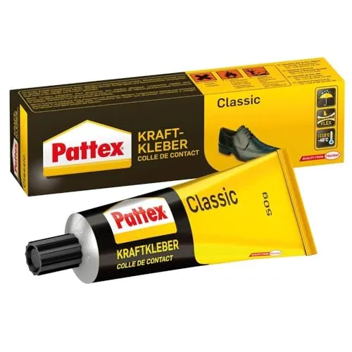 Pattex Kraftkleber Classic, extrem starker Kleber für höchste Festigkeit, Alleskleber für den universellen Einsatz, hochwärmefester Klebstoff, 1 x 50g