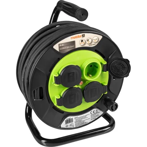Meister Kabeltrommel IP44 Spritzwasserschutz Überhitzungsschutz 230V H05RR 25m