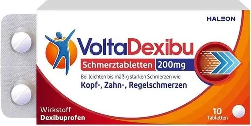 Produktbild VoltaDexibu 200 mg, 10 Filmtabletten