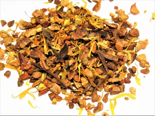  100g Kurkuma-Apfel Früchtetee 1kg=45,00€
