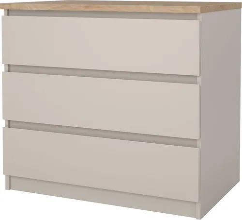ebuy24 Naia Kommode mit 3 Schubladen in Eiche Dekor