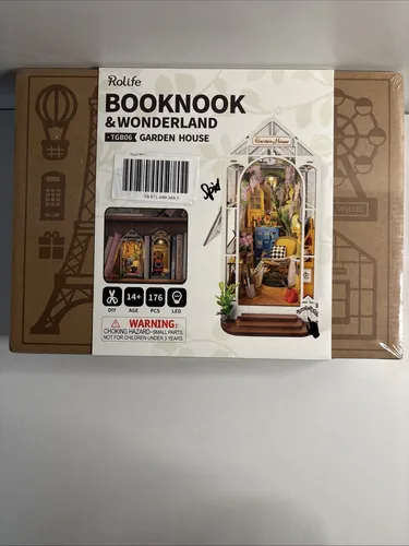 booknook: Gardenhouse von Robotime - RC-Modelle, kreatives DIY-Bauset für ein bezauberndes Gartenhaus, ideal für Sammler und Bastelfreunde.