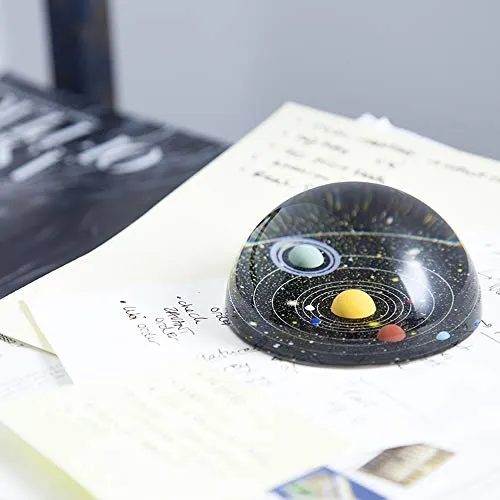 Kikkerland Planetarium Papiergewicht SC22, schwarz von Kikkerland