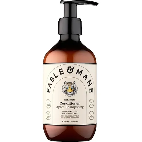 Fable & Mane HoliRoots Conditioner 250 ml - Veganer Conditioner für alle Haartypen, der Haarbruch und Frizz reduziert, mit Kurkuma und Kokosnuss für geschmeidig weiches, glänzendes Haar.