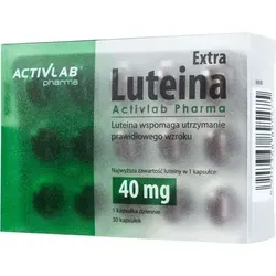 ActivLab Lutein Extra 30 Kapseln - Vitamine & Mineralien mit 40 mg kristallinem Lutein pro Kapsel für maximale Augengesundheit. Ideal für Bildschirmarbeitende und Autofahrer, schützt vor Blaulicht und UV-Strahlen.