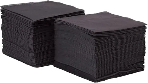 Papierservietten Schwarz von MORIGAMI