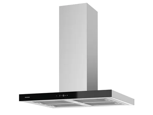 Oranier ISOLA90E1 Inselhaube 90 cm Edelstahl - Dunstabzugshaube mit Touchbedienung und LED Licht, ideal für moderne Küchen. Energieeffizienzklasse B sorgt für umweltfreundliches Kochen.