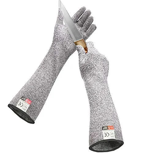 GRSTREE Schnittschutzhandschuhe mit langen Ärmeln