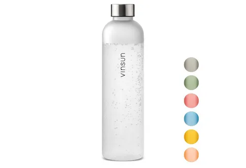 Vinsun Trinkflasche Tritan Wasserflasche 1L, Sportflasche Kohlensäure geeignet & BPA frei, Auslaufsicher, bruchsicher, geruchs- und geschmacksneutral
