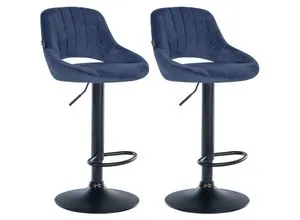 CLP 2er Set Barhocker Milet in blau von CLP