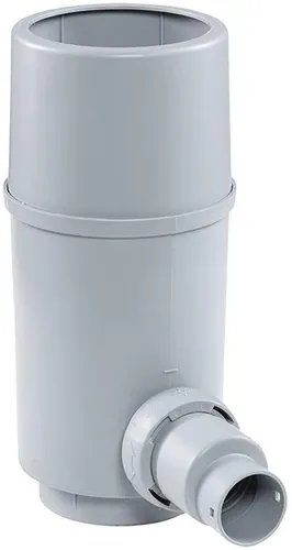 GRAF 344200 Regendieb PRO DN 70-100, grau, seitl. Abgang DN 50/32 - Pflanzengefäße & Gefäßzubehör, hohe Wasserausbeute für bis zu 200 m² Dachfläche und verhindert Tanküberlauf.