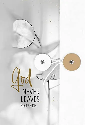 Notizbuch mit Knopf - God never leaves your side (Grace & Hope)