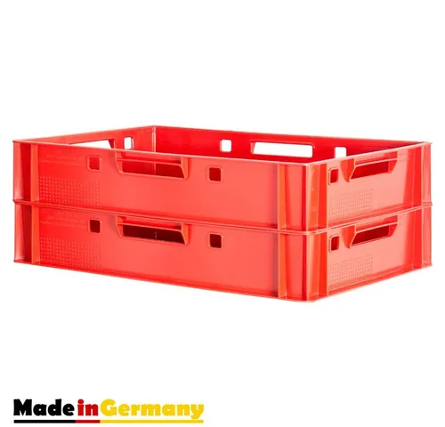 Kingpower Allzweckkiste 1-12x Fleischkiste Stapelkiste E1 Fleischerkiste Eurobox Metzgerkiste (2 St)