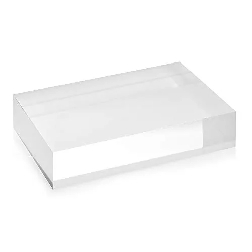 Acrylblock 60x90x20mm transparent, rundum glänzend polierte Seitenkanten/Acryl/Acrylglas - Zeigis®