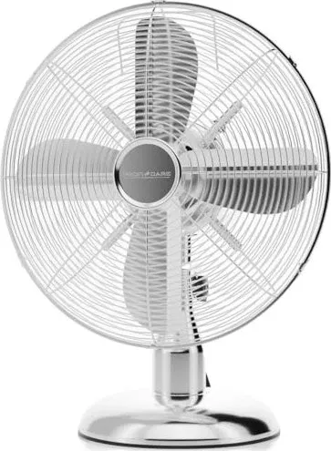 ProfiCare PC-VL 3063 M Tischventilator - Ventilator mit 35W, 3 Geschwindigkeiten und verstellbarem Neigungswinkel. Ideal für angenehme Frische im Raum, auch bei ruhigem Lauf.