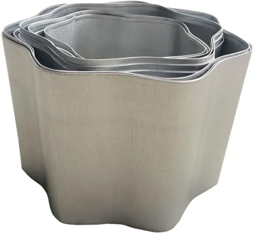 TrendLine Metall-Rasenkante 600 x 15 cm Mähkante Beeteinfassung Wegbegrenzung