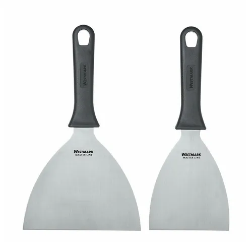 WESTMARK Pfannenwender Set, 2tlg.: 2 Profi-Schaber/Grill-Spachtel (Gerade, Starr, Geschlossen