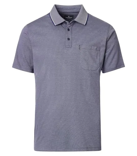 CASAMODA Herren Polo-Shirt mit Brusttasche, 105 Blau, 3XL - Poloshirt für Herren aus hochwertigem Baumwollmix, sportliches Design mit aufgenähter Brusttasche, ideal zum vielseitigen Kombinieren.