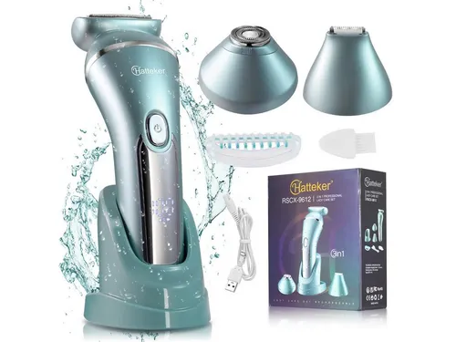 Scttomon Elektrokörperrasierer RSCX-9612, Aufsätze: 1, Epilierer, 3 in 1, Rasierer für Damen, Gesichtsepilierer