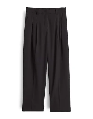 OPUS PANTS Damen City Pants | LESSIEH Relaxed City Pants mit Komfortbund Midnight Brown, 34