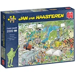 Jan van Haasteren - Die Bibliothek Puzzle 1000 Teile - 1000 Teile Comic Puzzle für Erwachsene, fördert Konzentration und bietet stundenlangen Puzzlespaß, ideal als Geschenk für die ganze Familie.