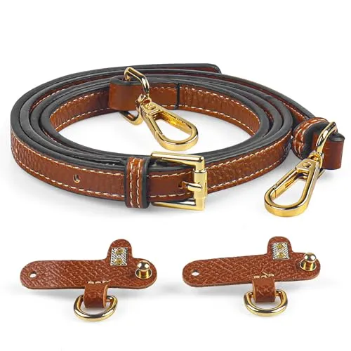 GoBene Taschengurt aus Leder für Longchamp Mini Taschen, Taschen Gurt für Umhängetasche Gurt 107-123cm-Taschengurte zum Wechseln Geeignet für Schultertaschen und Handtaschen