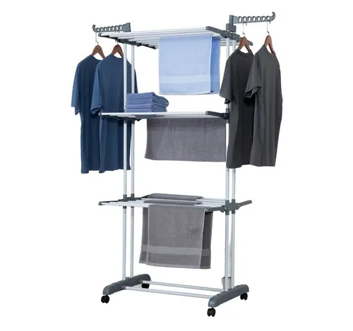 GEORGES 3 Ebenen Wäscheständer klappbar, mobil