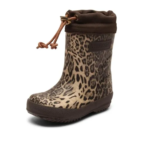 Bisgaard Unisex Kinder Thermo Gummistiefel Leopard, 31 EU - Gummistiefel aus wasserdichtem Naturkautschuk mit warmem Wollfutter, ideal für kalte, nasse Tage und perfekten Halt für Kinderfüße.