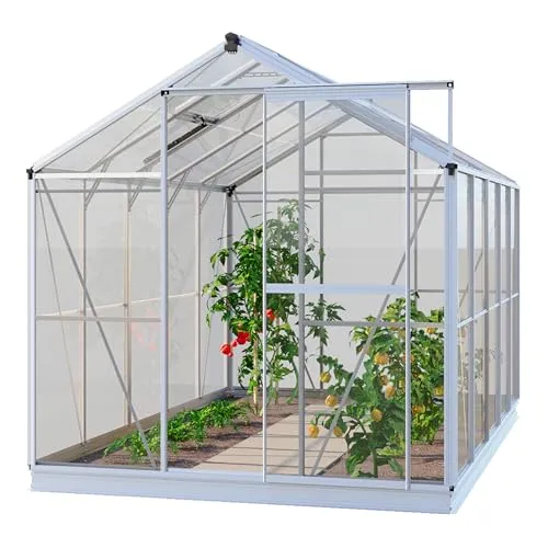 Gfp Gewächshaus Opal 5 – 192x317 cm mit Aluminium-Rahmen und Sicherheitsglas