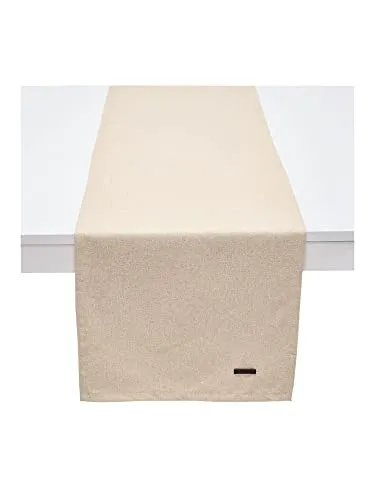 Esprit Harp Tischläufer, Polyester, Beige, 140 x 40 cm