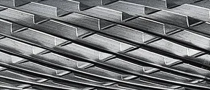 Hartmetall-Frässtift, Zylinderform ZYA, Zahnung C Kopf-Ø: 4 mm|Form: ZYA 0413