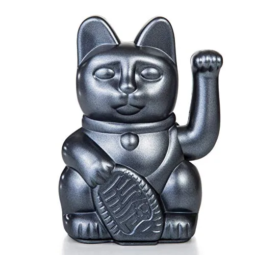 Donkey Products - Lucky Cat Galaxy - Space Winkekatze | Japanische Glücksbringer Deko-Katze in stylischem chrome Farbton