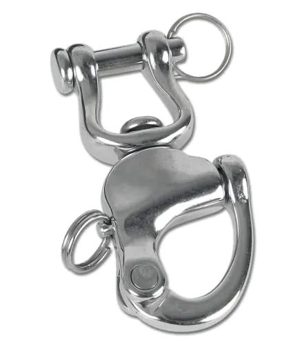 WALDHAUSEN Sicherheitsschäkel, Edelstahl 90 mm