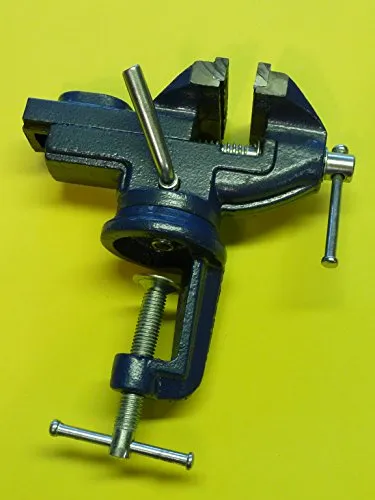 Corvus A600380 Schraubstock - Kids at Work - Kunststoffspielzeug für kreative Köpfe: Solider Schraubstock mit 60 mm Backenbreite und drehbarem Design, ideal für kleine Handwerker und Bastler.