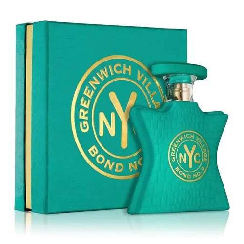 Bond No. 9 Greenwich Village Eau de Parfum Spray 50 ml - Unisex Duft mit blumigen und fruchtigen Aromen, inspiriert von Greenwich Village. Der ikonische türkis-goldene Flakon ist ein begehrtes Sammlerstück.