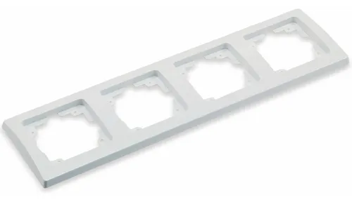DELPHI 4-fach Rahmen, weiß