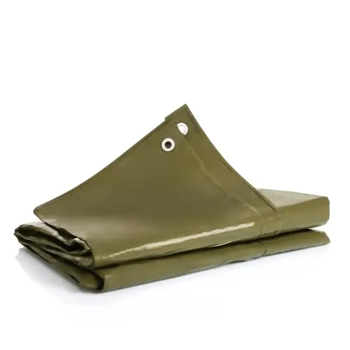 BigDean Abdeckplane 3x4m 90g/m² wasserdicht – reißfeste Gewebeplane Allzweckplane mit verstärkten Ösen – UV- und witterungsbeständige Abdeckfolie – vielseitige Schutzplane für Holz Pool, Auto