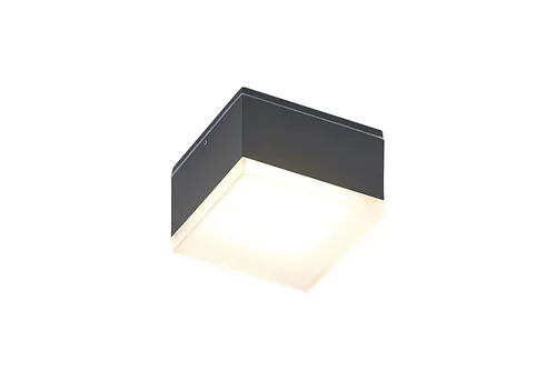 Lindby LED Außen-Deckenleuchte Mathea - Moderne LED-Deckenleuchte für den Außenbereich, IP54 Schutzart für optimale Wetterbeständigkeit und elegantes Design in dunkelgrau, ideal für Terrassen.