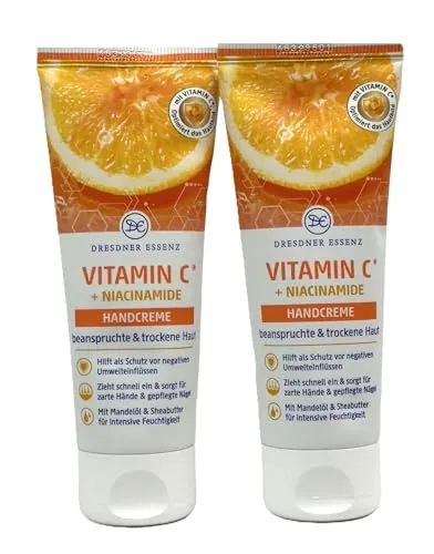 2er Pack. Dresdner Essenz Handcreme Vitamin C + Niacinamide 2 x 75ml