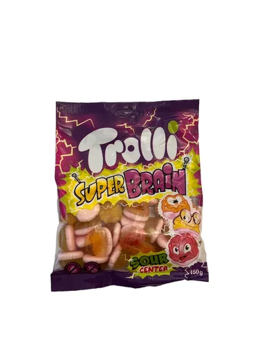 Trolli Super Brain, Super Hirn Süßigkeiten Packung mit SuperBrain 150g