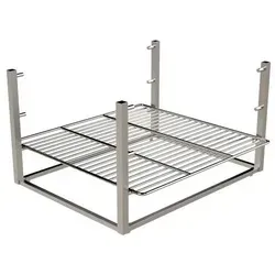 Eichenwald Edelstahl Grillrost mit Halterung höhenverstellbar 400x400mm