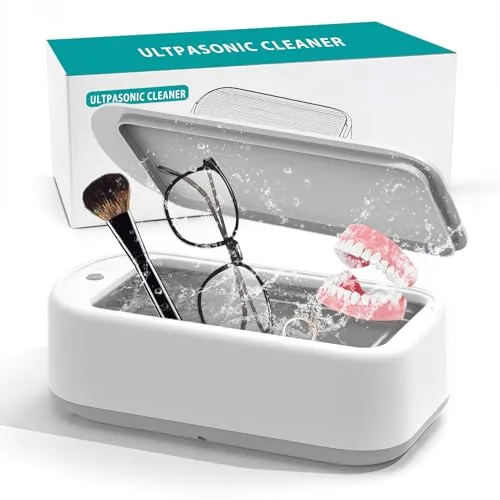 ETENTOUS Ultraschallreinigungsgerät 640ml - Effizienter Schmuck- und Brillenreiniger - Zahnersatzreiniger mit 48 kHz Technologie für eine gründliche 360°-Reinigung. Ideal für Schmuck, Brillen und mehr - schnell, schonend und leise.
