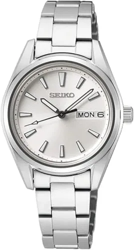 Seiko Quartz SUR349P1 Damenuhr - Silber, 10ATM wasserdicht, 29mm - Elegante Damenuhr mit 10ATM Wasserdichtigkeit, ideal für den täglichen Gebrauch und stilvolle Anlässe. Perfekt für modebewusste Frauen.