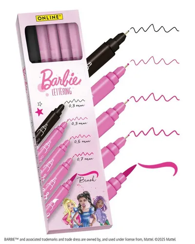 Online Pen Spiel Barbie Lettering Set in pink von Online Pen